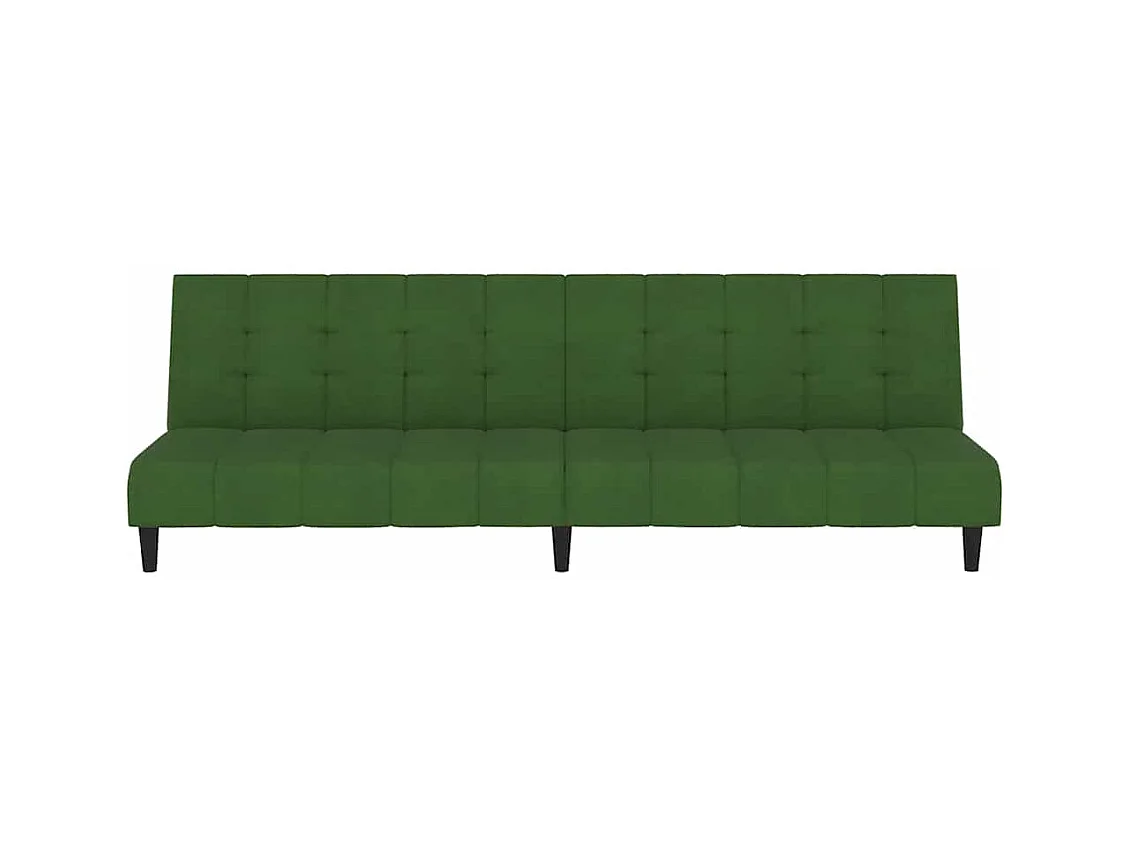 Dunkelgrünes 2-Sitzer-Schlafsofa aus Samt