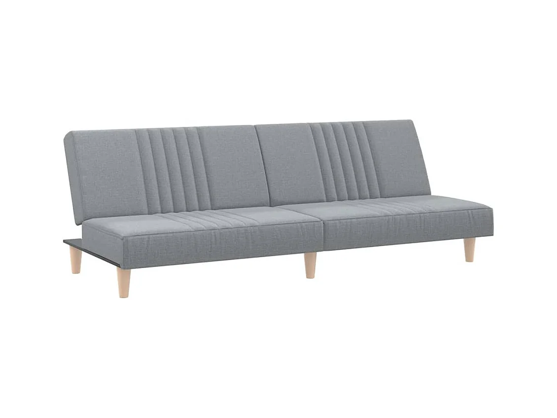 Hellgraues Stoffschlafsofa