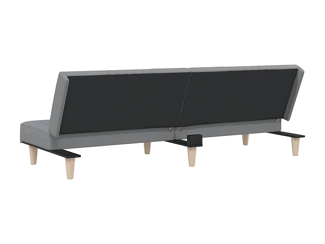 Hellgraues Stoffschlafsofa