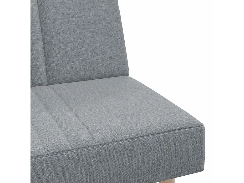 Hellgraues Stoffschlafsofa