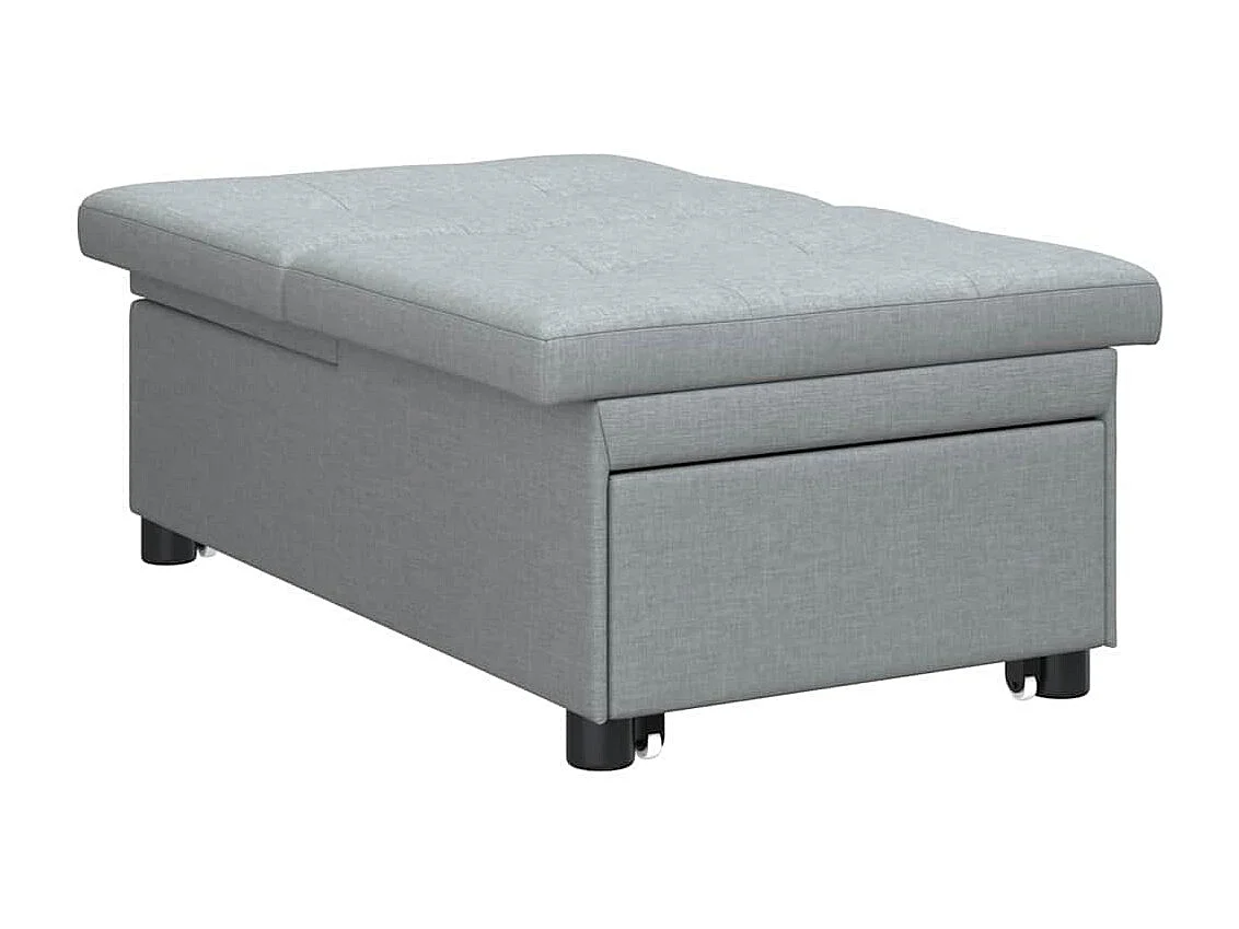 Canapé-Lit Gris clair 194 x 67 x 37 cm tissu