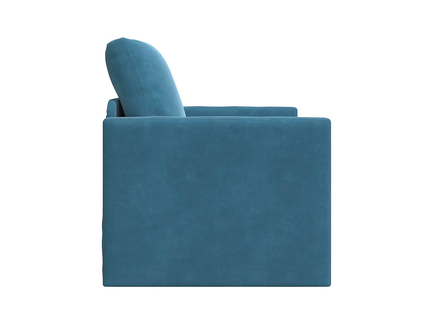 Divano letto con cuscino Blu 74 x 77 x 81 cm Velluto