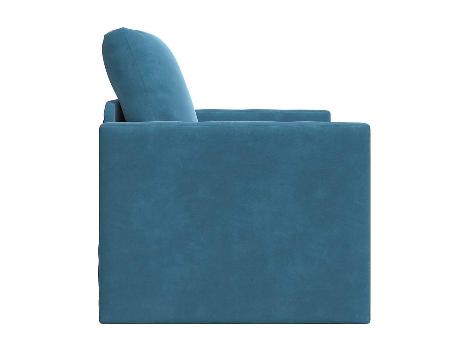 Divano letto con cuscino Blu 74 x 77 x 81 cm Velluto