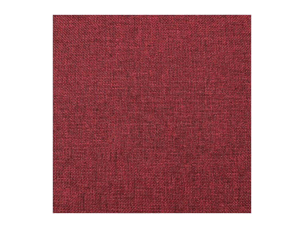 Divano letto a 2 posti con due cuscini in tessuto rosso bordeaux