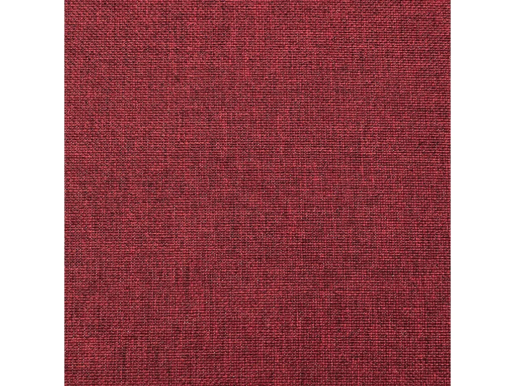 2-zits slaapbank met twee bordeauxrode stoffen kussens