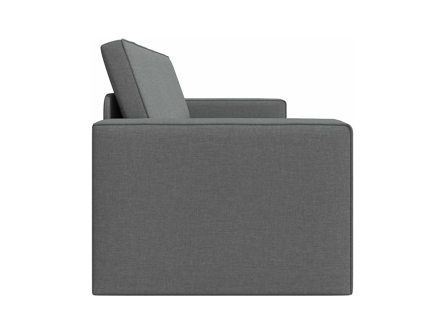 Divano letto da pavimento grigio scuro 245 x 78 x 77 cm in tessuto