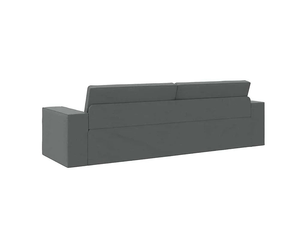 Canapé convertible 2 places en tissu gris 245x78x77 cm