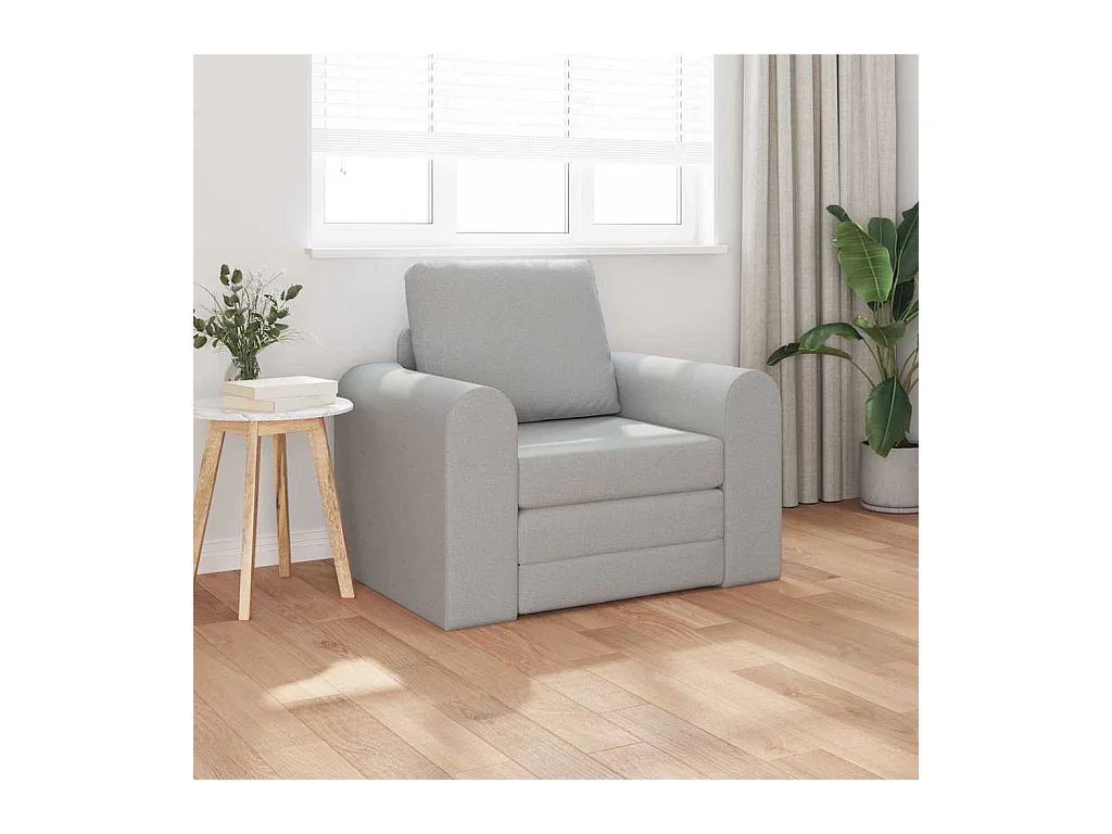 Divano letto grigio nuvola 98 x 71 x 83 cm tessuto