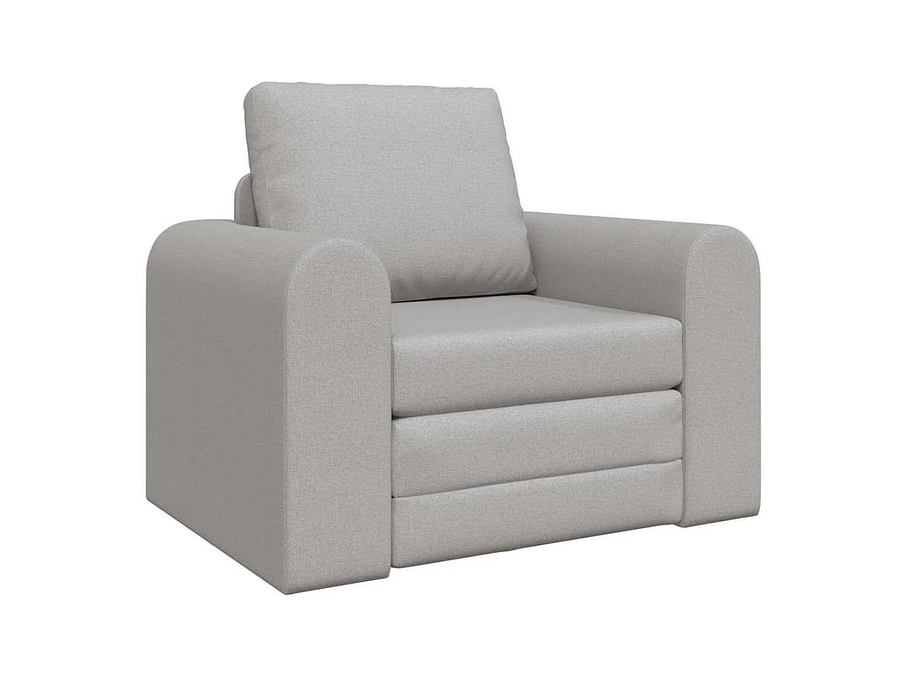 Divano letto grigio nuvola 98 x 71 x 83 cm tessuto