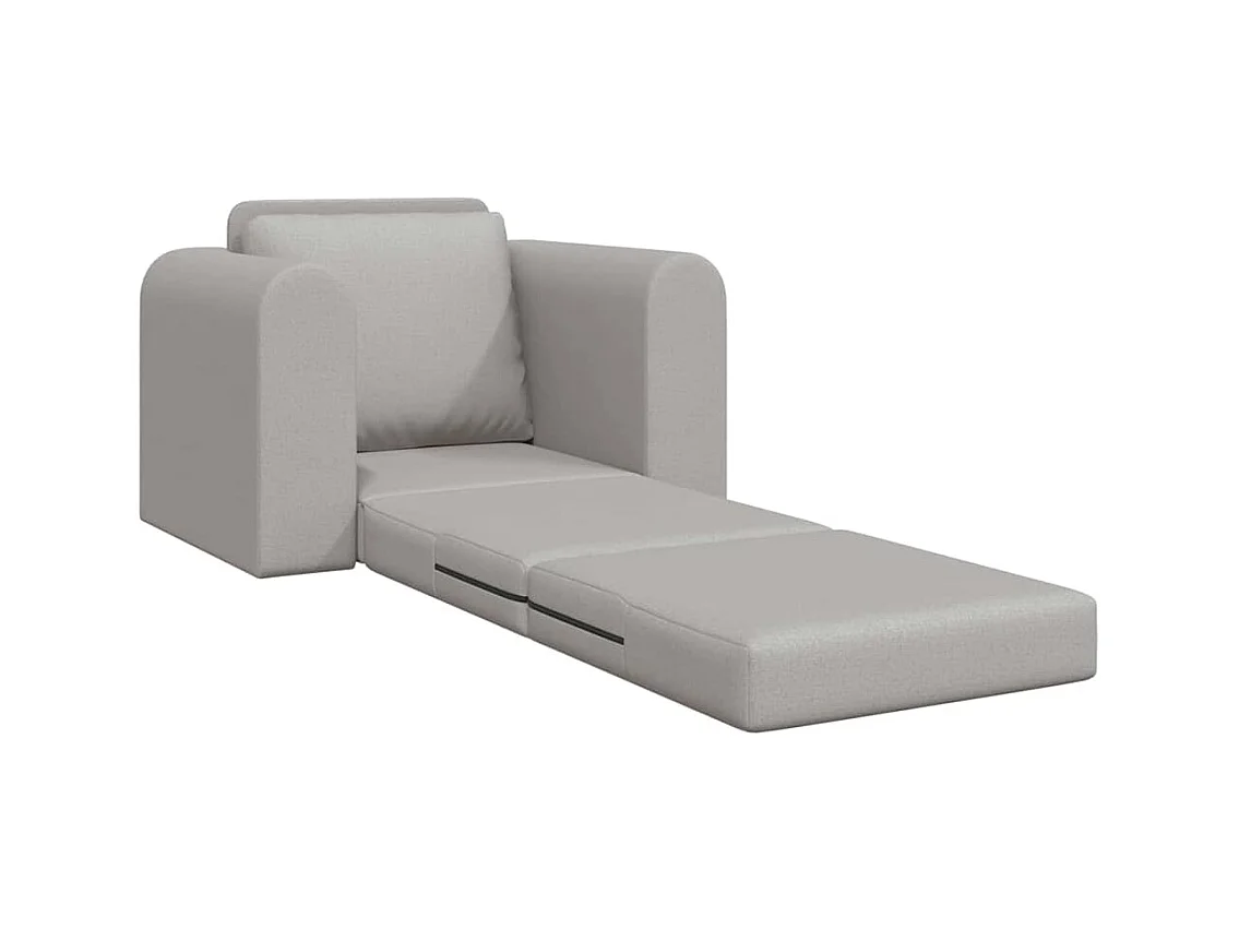 Divano letto grigio nuvola 98 x 71 x 83 cm tessuto