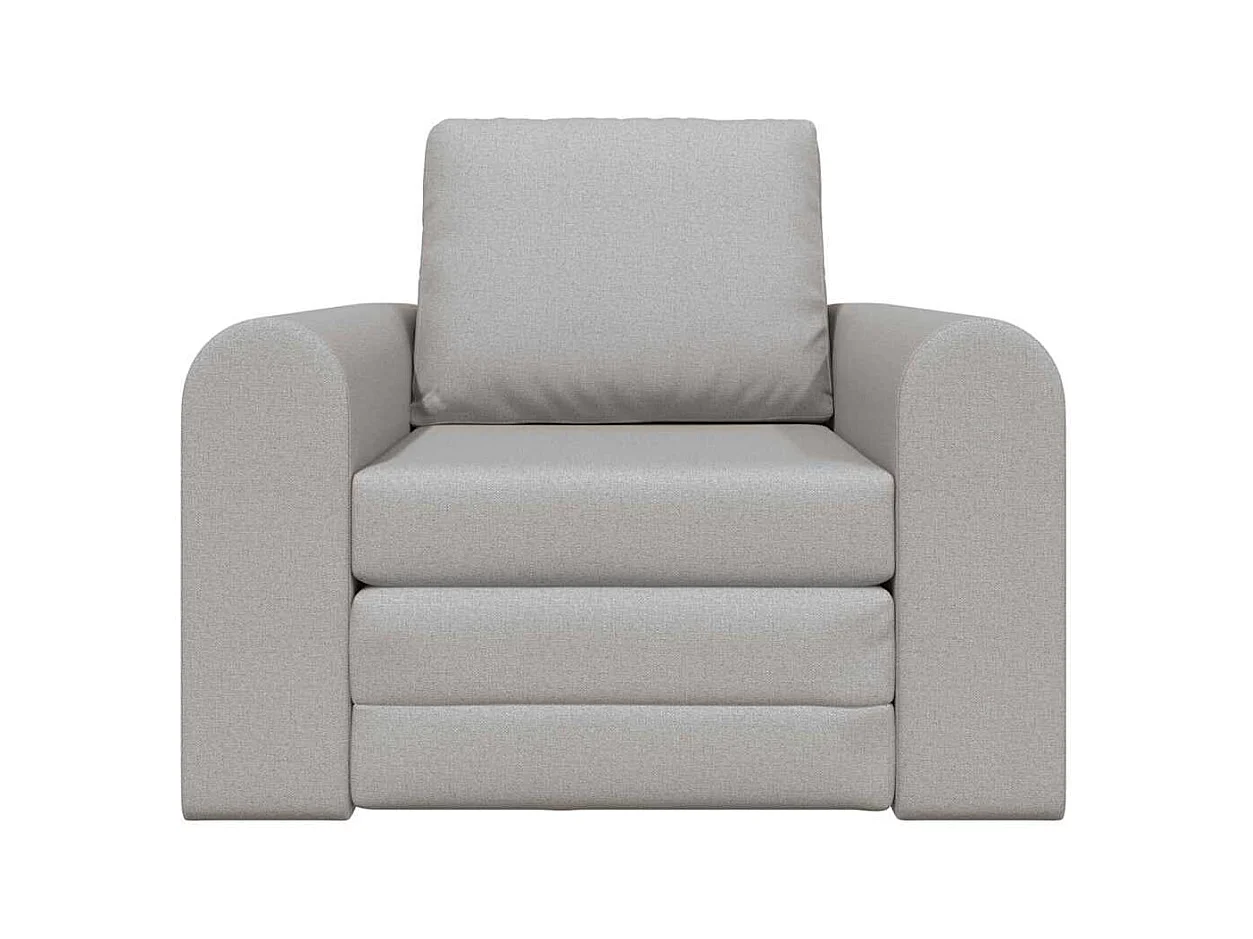 Divano letto grigio nuvola 98 x 71 x 83 cm tessuto