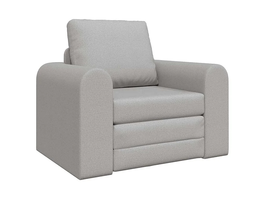 Canapé convertible 2 places en tissu gris LIT 98x71x83 cm