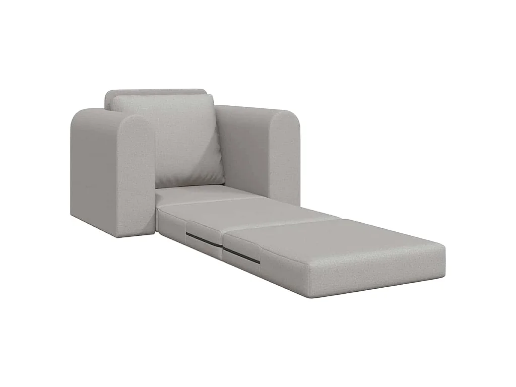 Canapé convertible 2 places en tissu gris LIT 98x71x83 cm