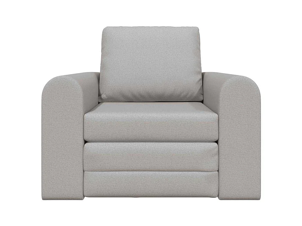 Canapé convertible 2 places en tissu gris LIT 98x71x83 cm