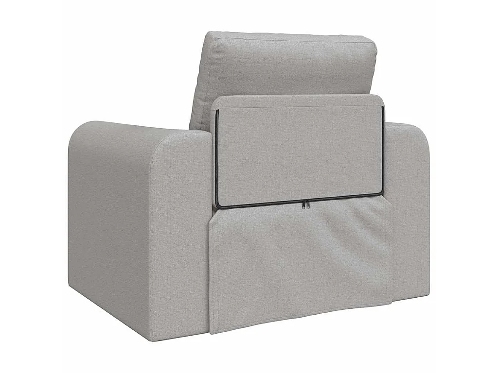 Canapé convertible 2 places en tissu gris LIT 98x71x83 cm