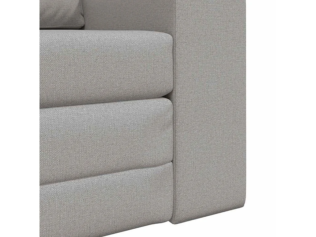 Canapé convertible 2 places en tissu gris LIT 98x71x83 cm