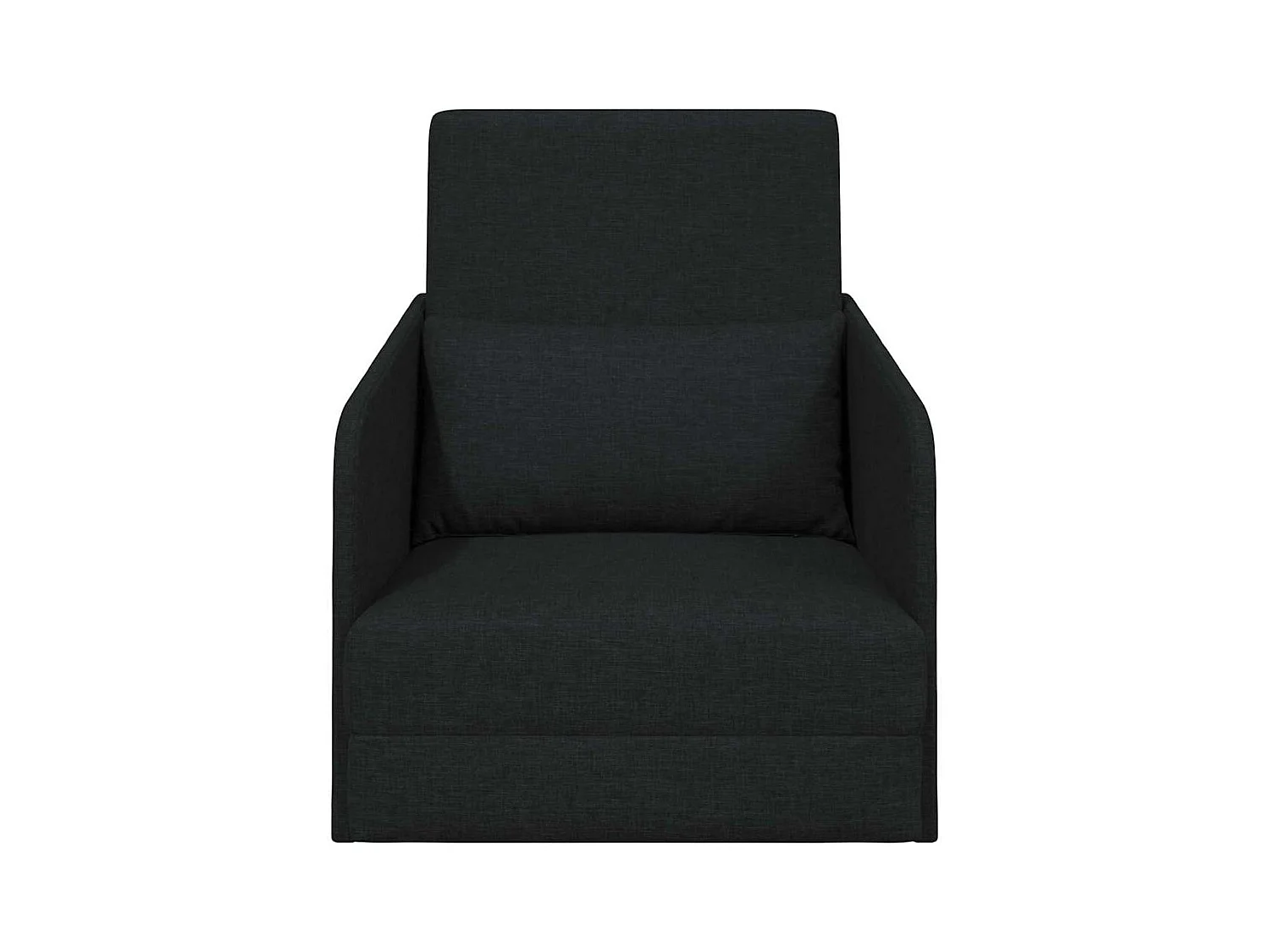 Divano letto nero 65 x 80 x 83 cm tessuto