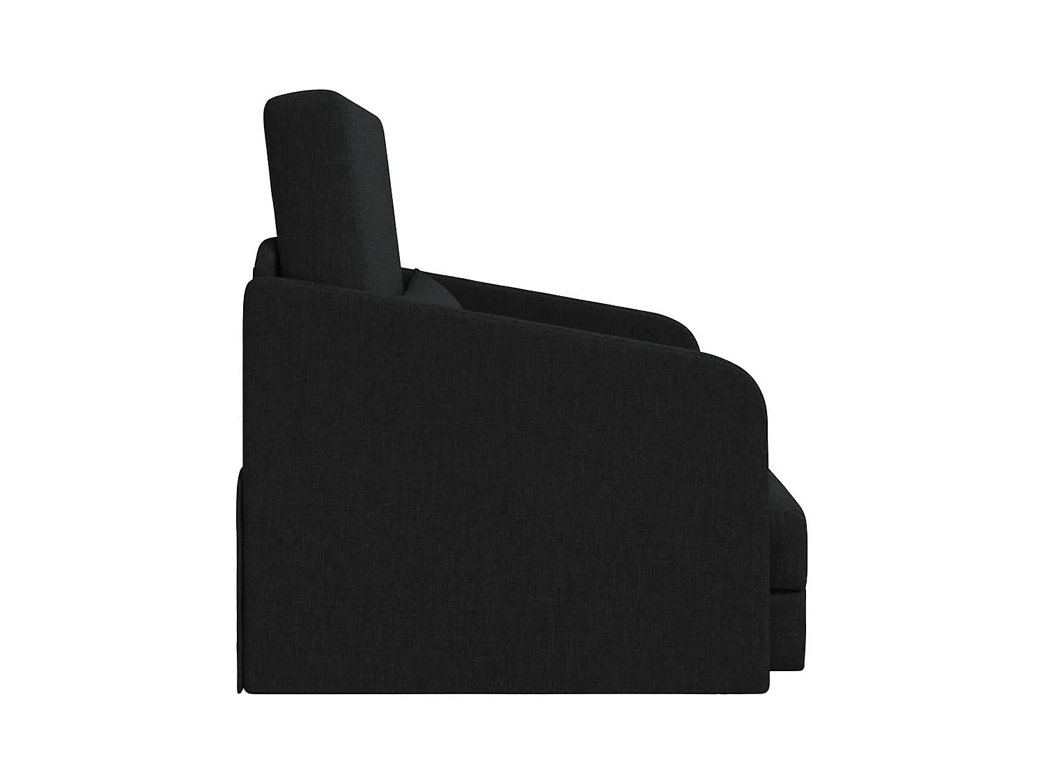 Divano letto nero 65 x 80 x 83 cm tessuto