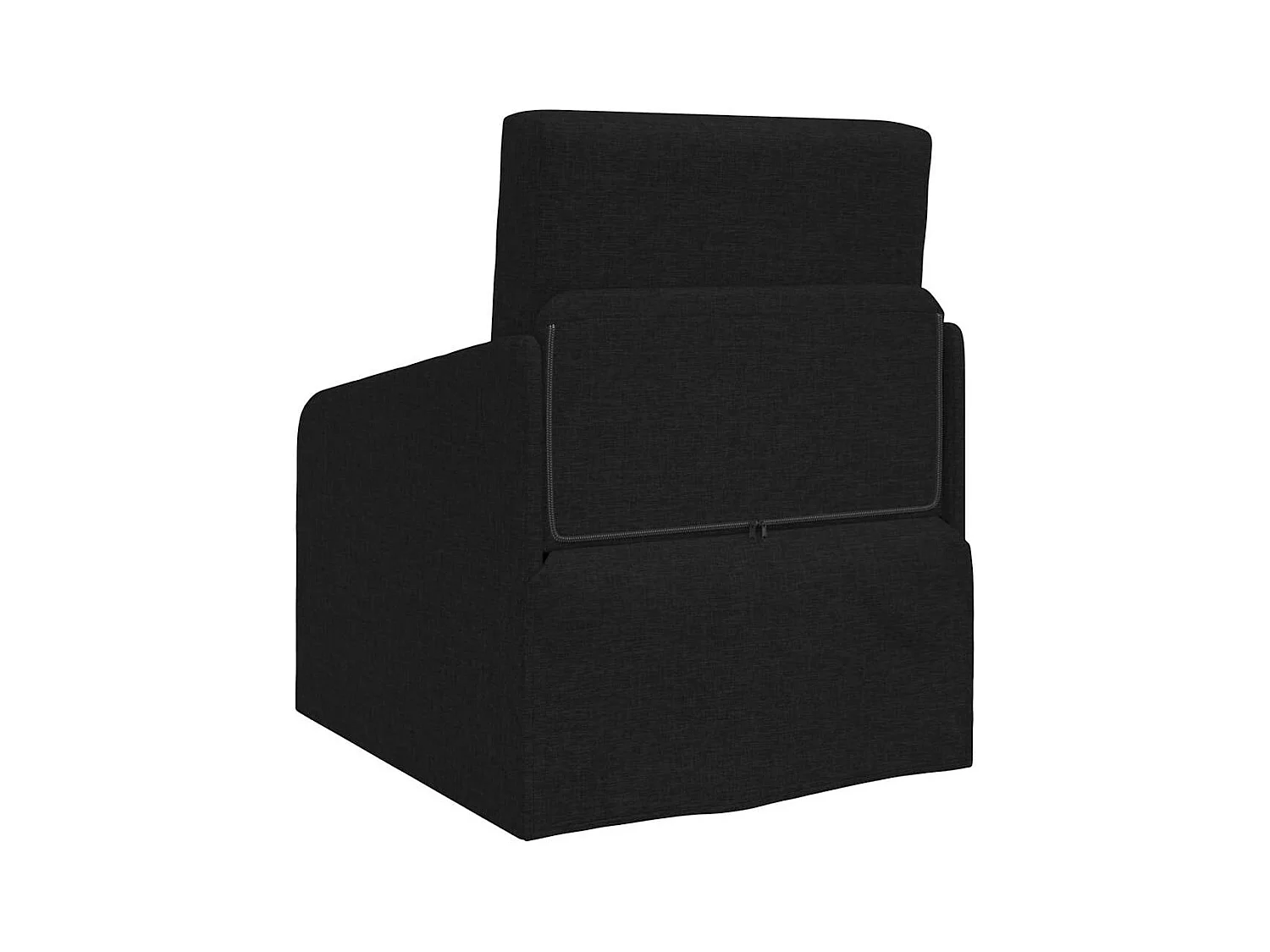 Divano letto nero 65 x 80 x 83 cm tessuto