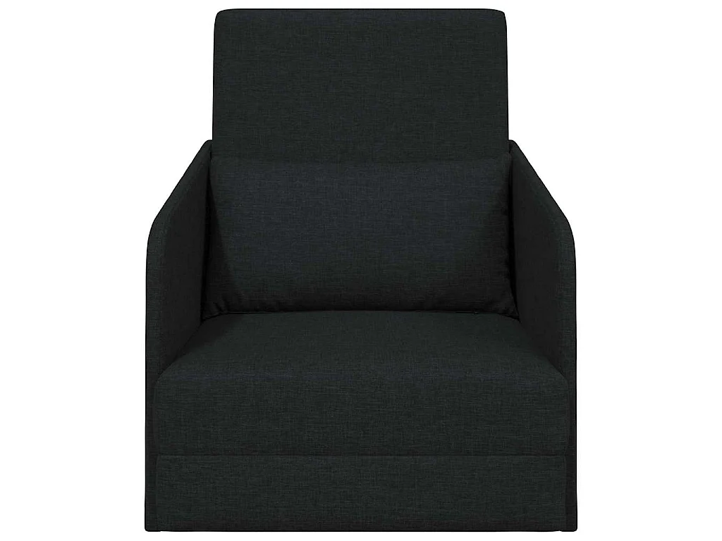 Divano letto nero 65 x 80 x 83 cm tessuto