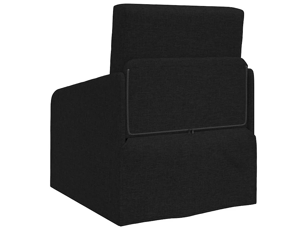 Divano letto nero 65 x 80 x 83 cm tessuto