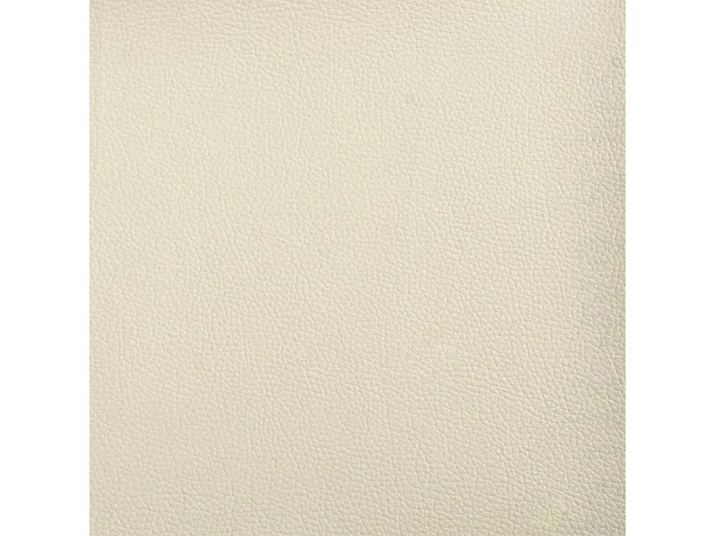 Poltrona con poggiapiedi Crema 60 cm Ecopelle