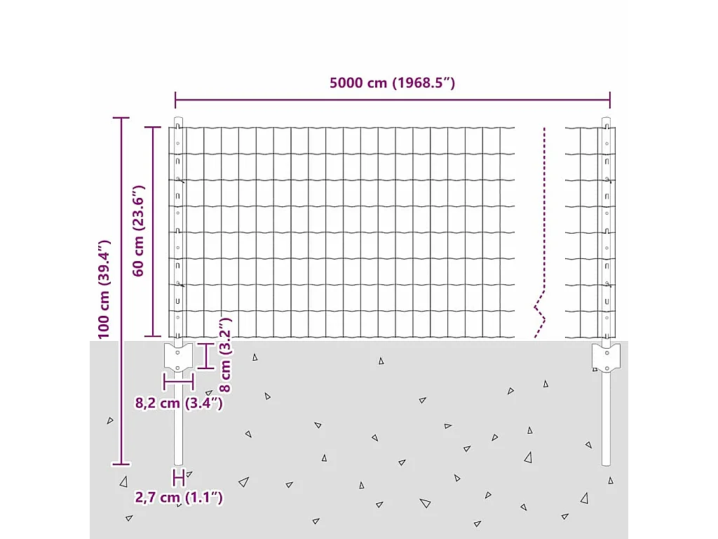 Bank 117x55,5x77 cm Gele stof