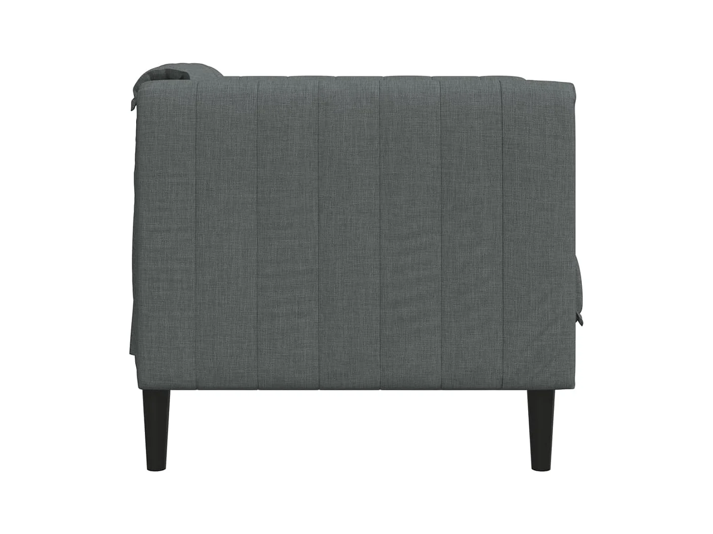 Donkergrijze stoffen fauteuil