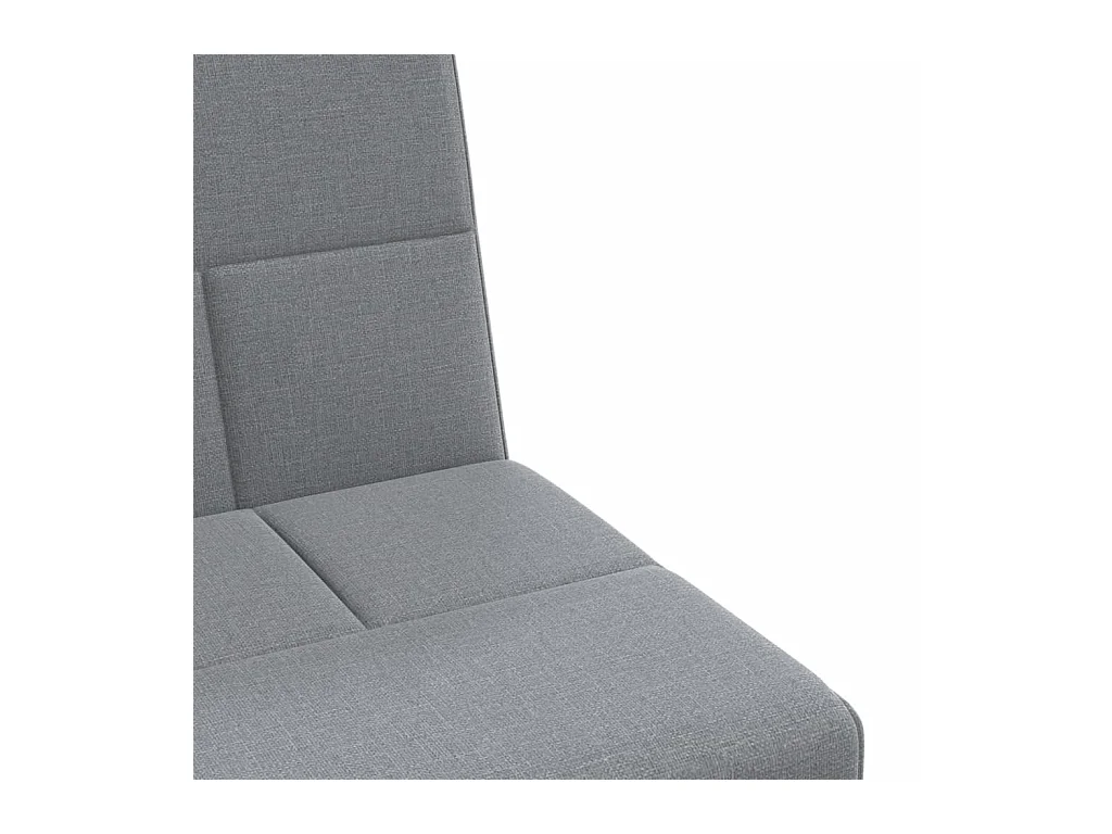 Divano letto a L grigio chiaro 255x140x70 cm tessuto