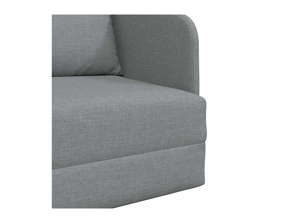Divano letto grigio chiaro 65 x 80 x 83 cm tessuto