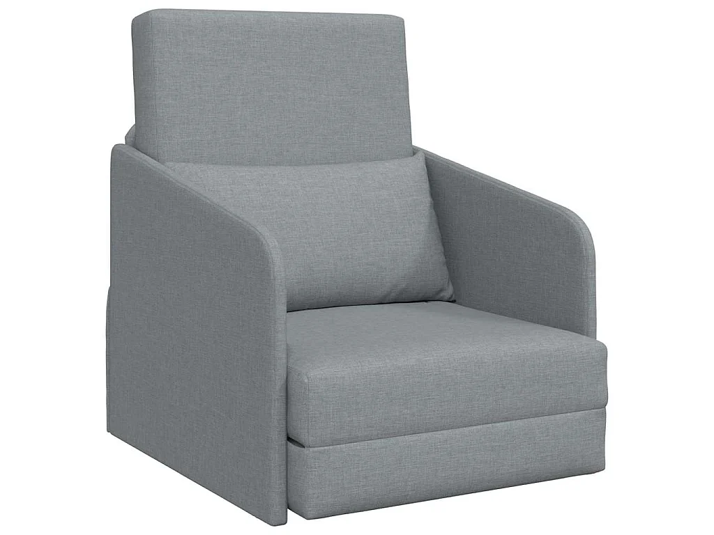 Canapé-Lit Gris clair 65 x 80 x 83 cm tissu