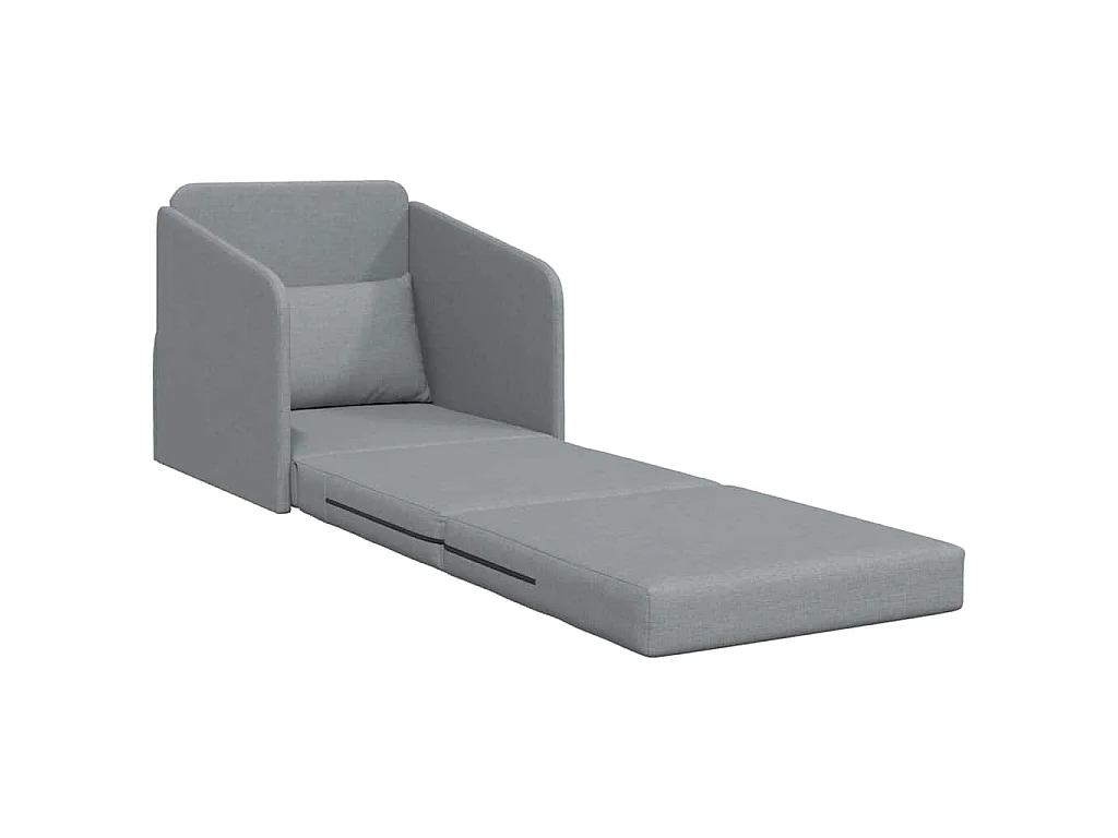 Canapé-Lit Gris clair 65 x 80 x 83 cm tissu