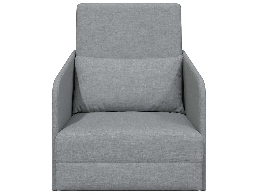 Canapé-Lit Gris clair 65 x 80 x 83 cm tissu