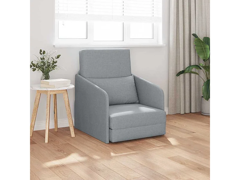 Canapé-Lit Gris clair 65 x 80 x 83 cm tissu