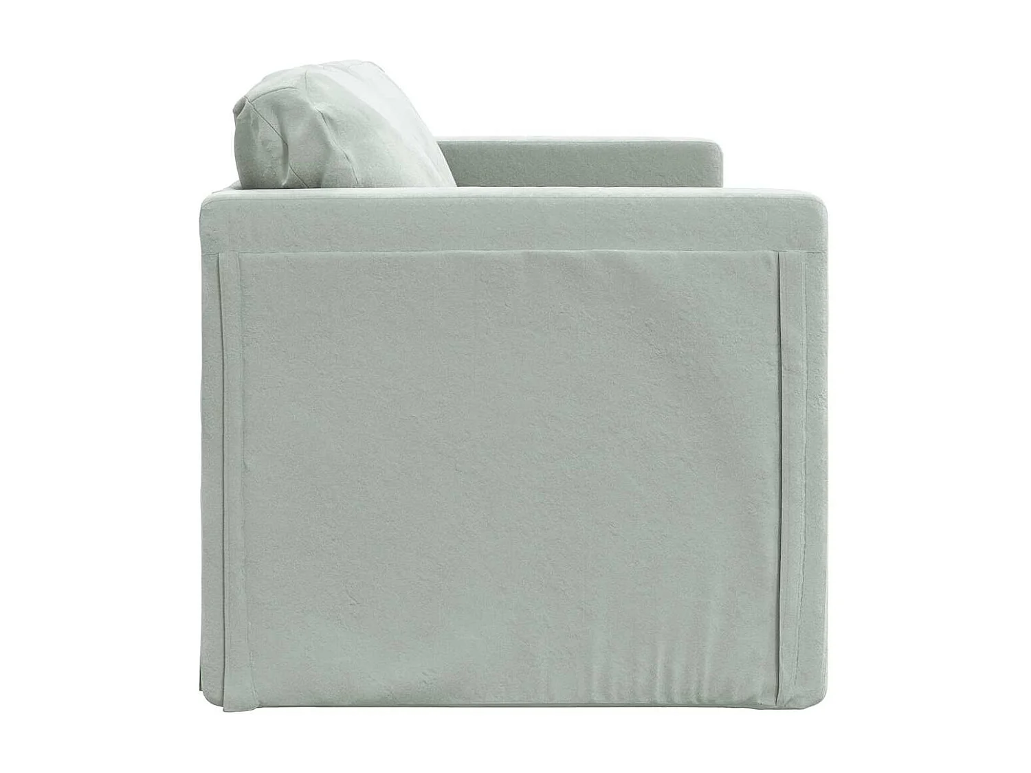 Sofá cama 2 en 1 gris claro 122x204x55 cm terciopelo