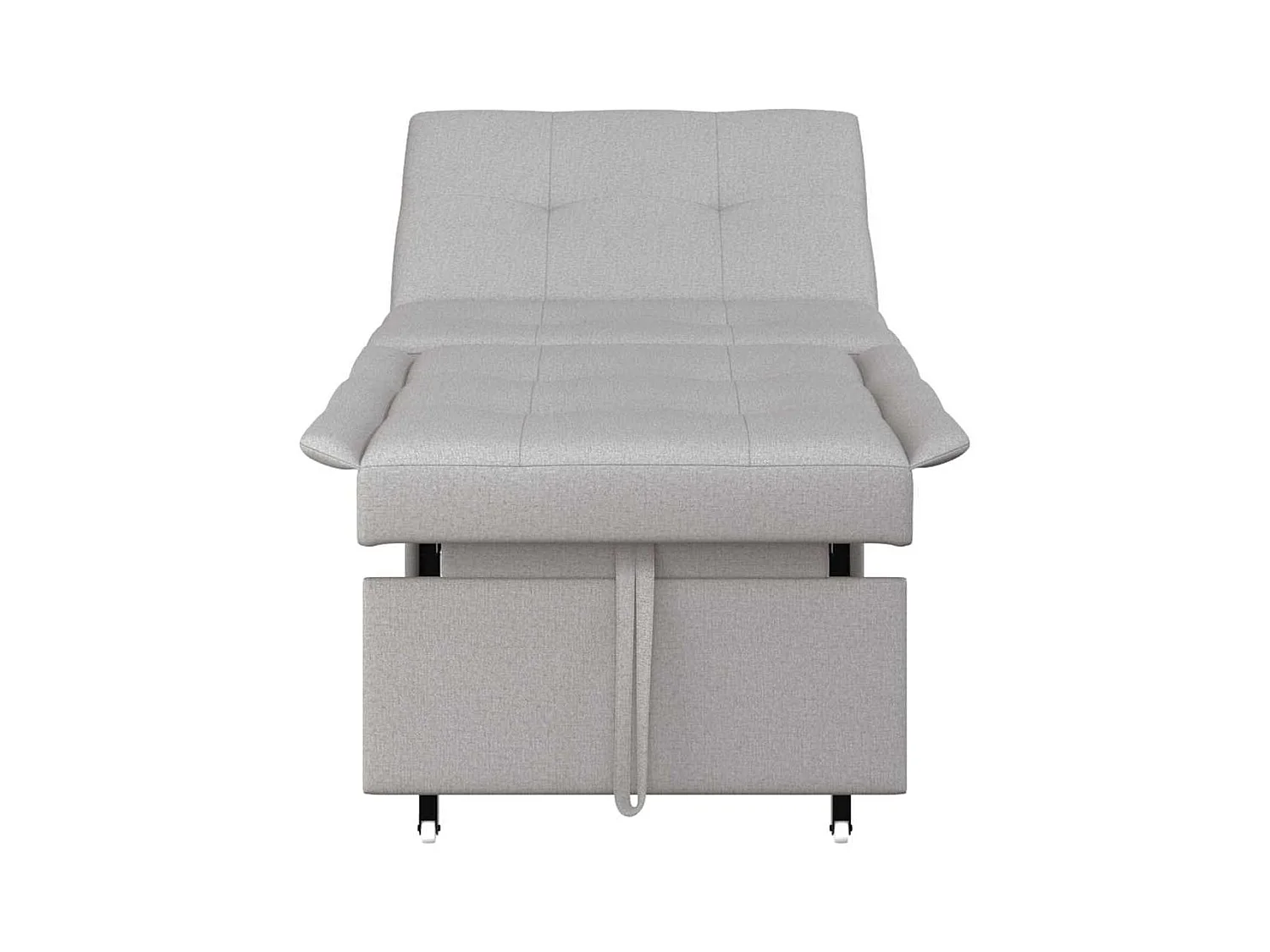Divano letto grigio 194 x 67 x 37 cm tessuto