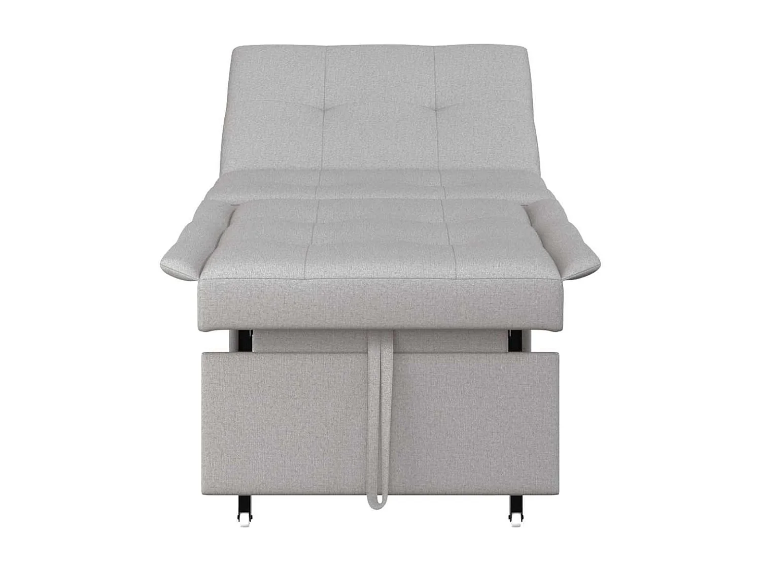 Canapé-Lit Gris 194 x 67 x 37 cm tissu