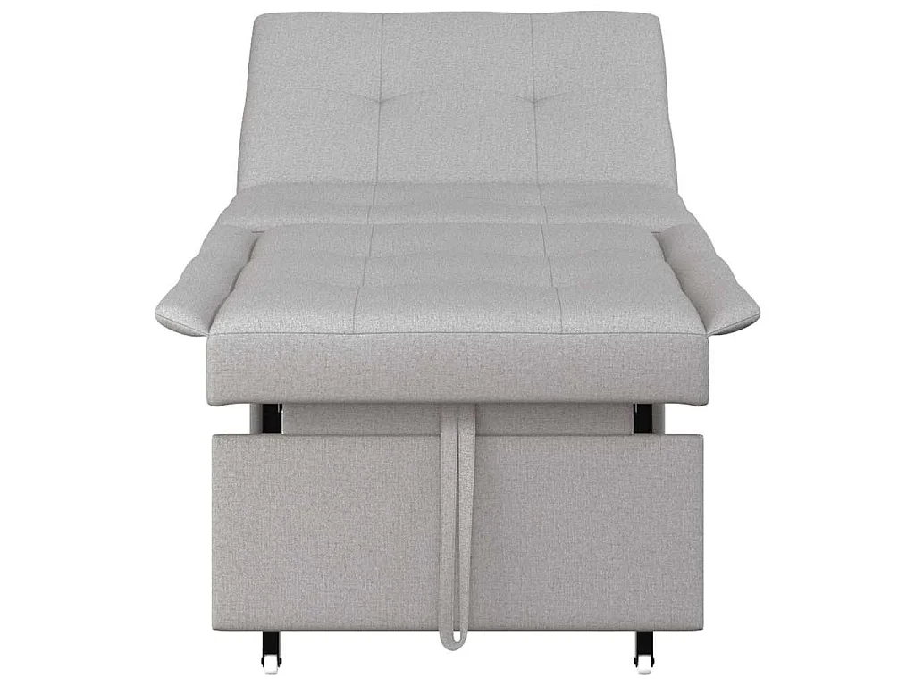 Divano letto grigio 194 x 67 x 37 cm tessuto