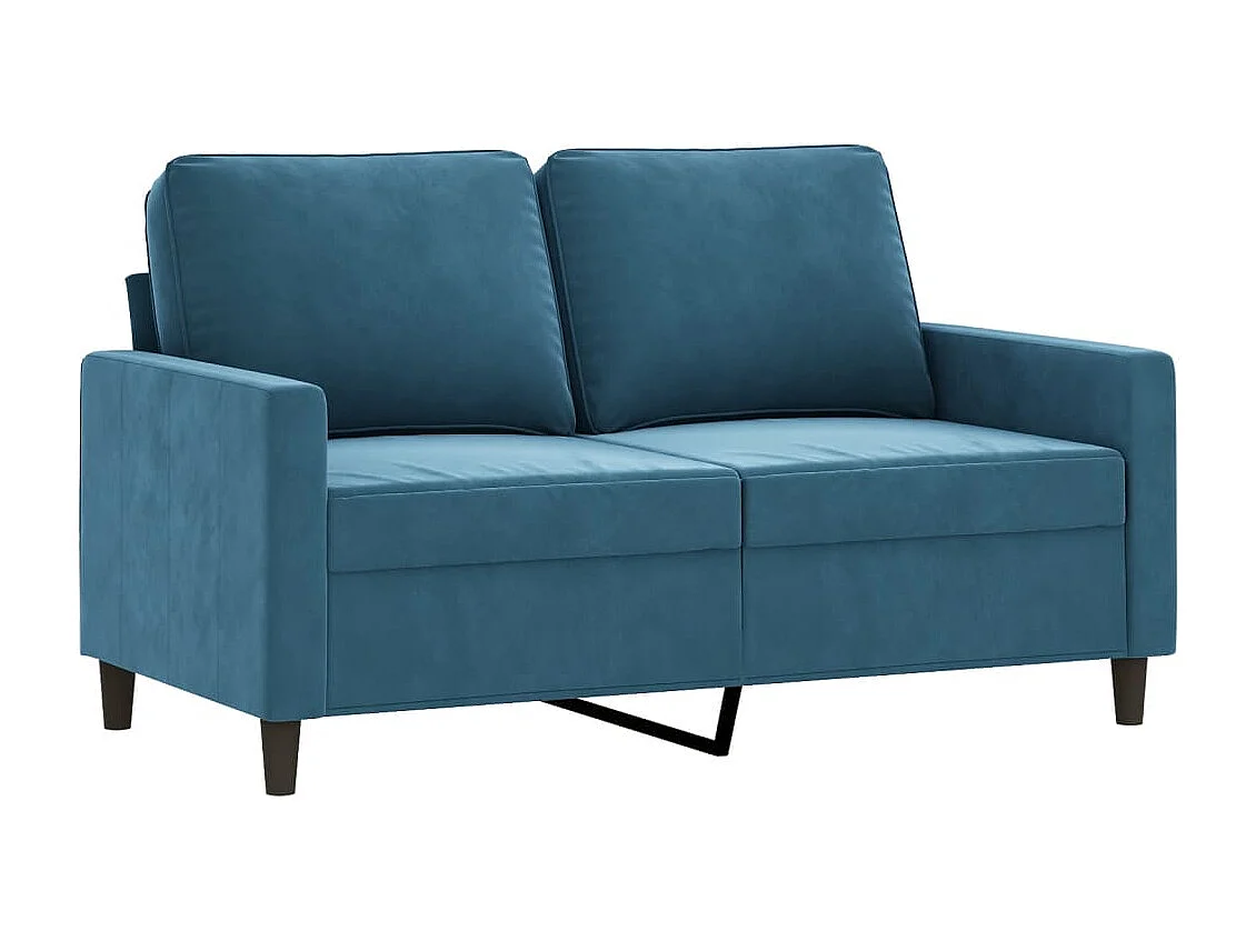 4-delige bankstel met kussens Blue Velvet