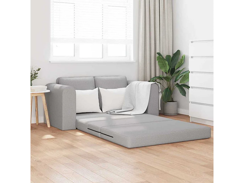 Canapé-Lit Gris nuage 148 x 71 x 83 cm tissu