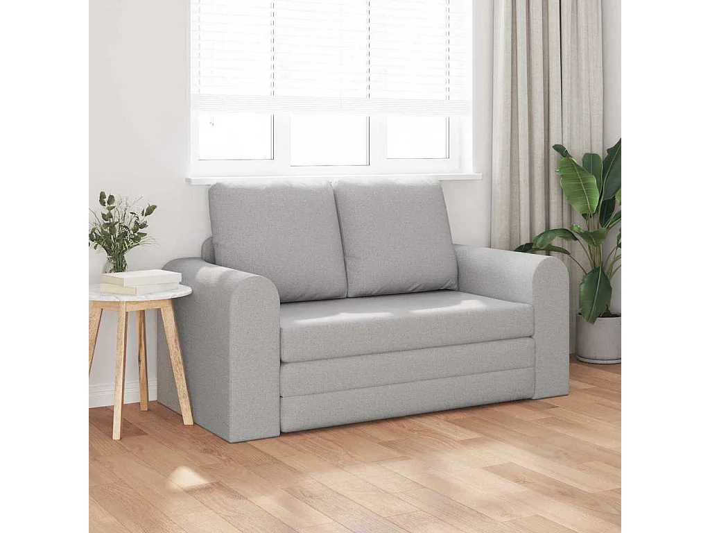 Divano letto grigio nuvola 148 x 71 x 83 cm tessuto