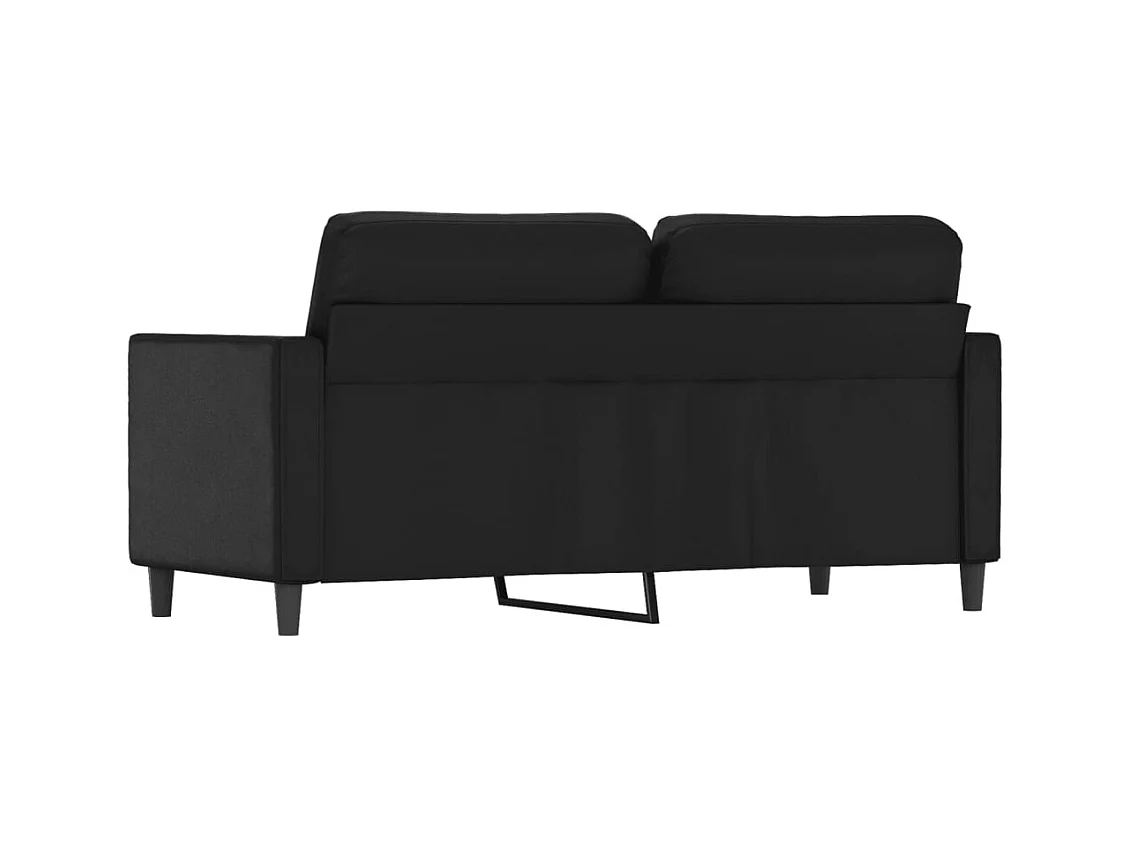 2-zitsbank Zwart 140 cm Kunstleer