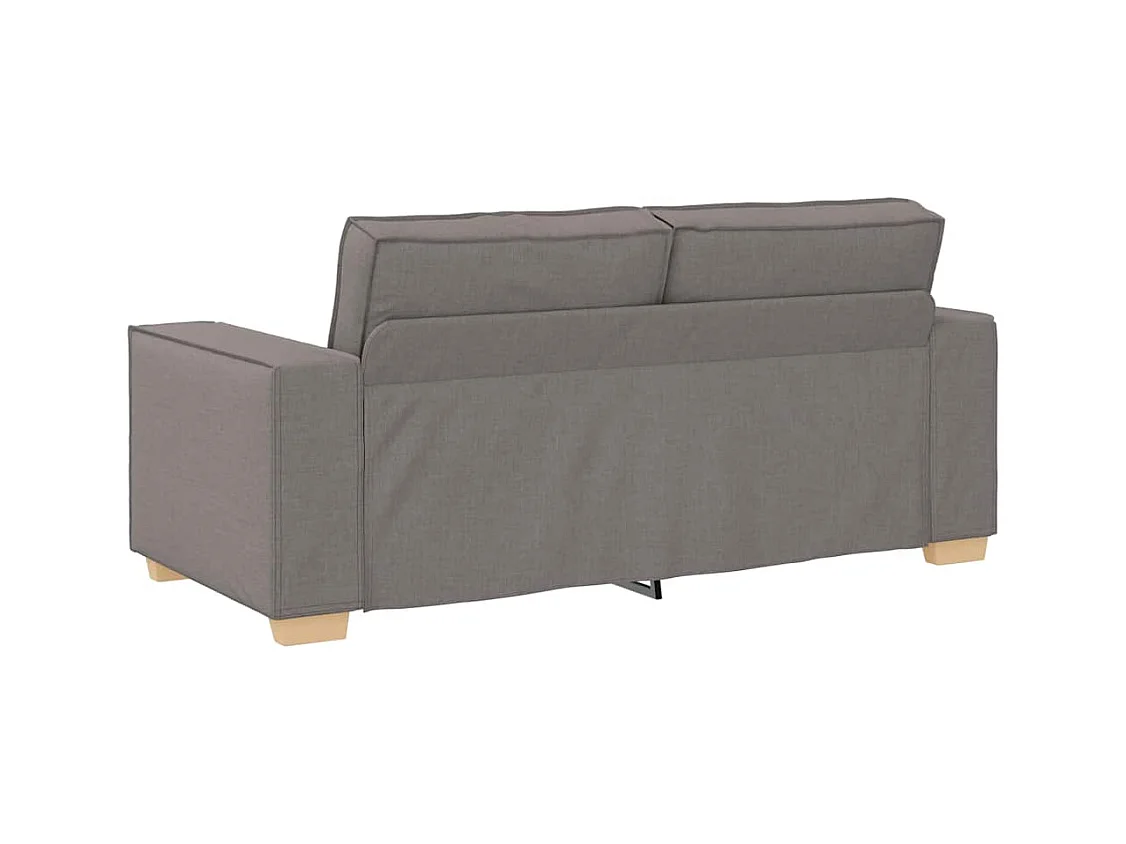 Canapé 2 places Taupe 140 cm Tissu