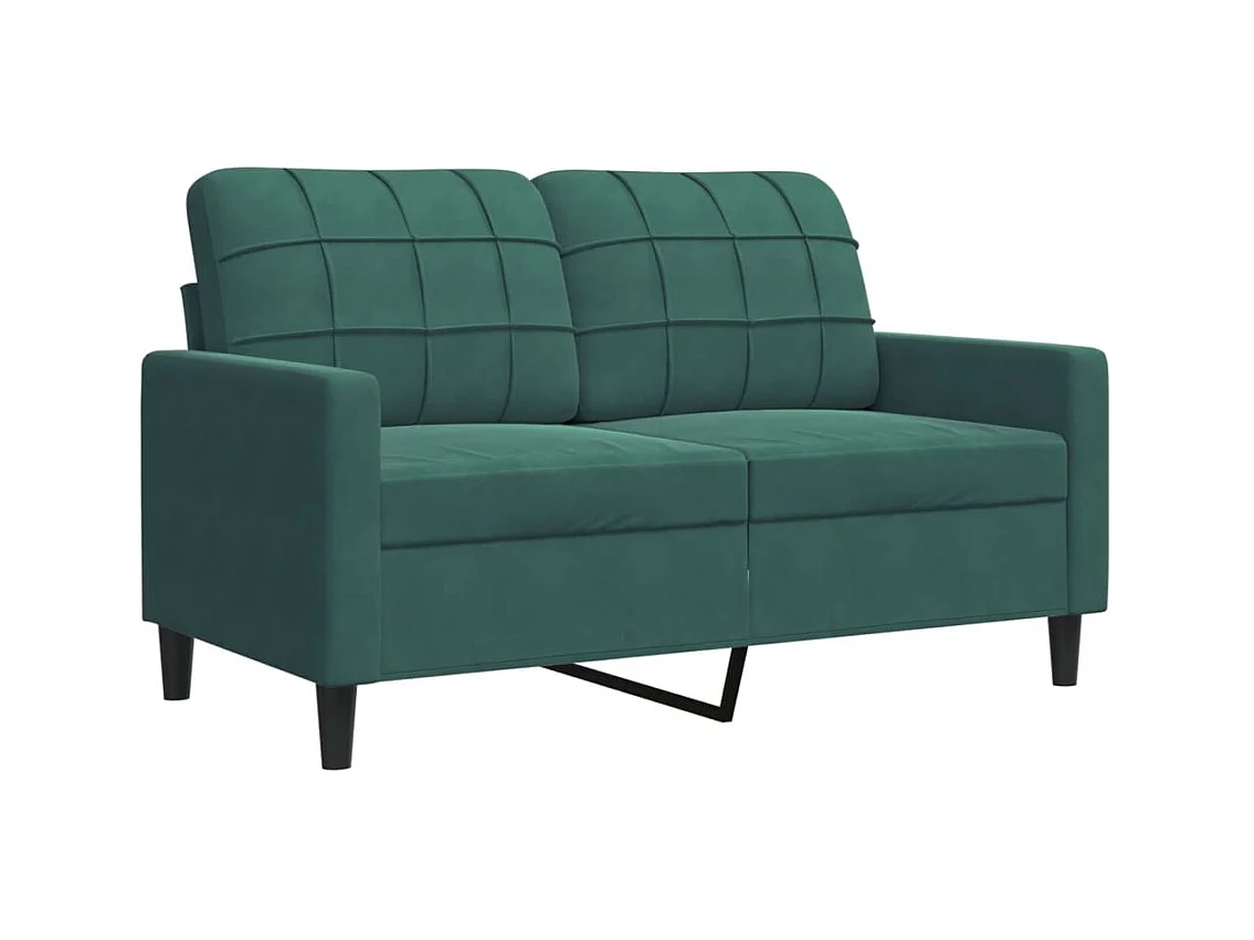 3-delige bankstel met fluwelen kussens en kussens