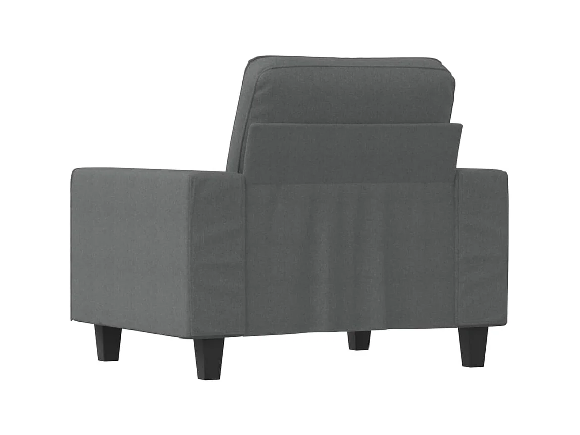 Donkergrijze fauteuil 60 cm stof