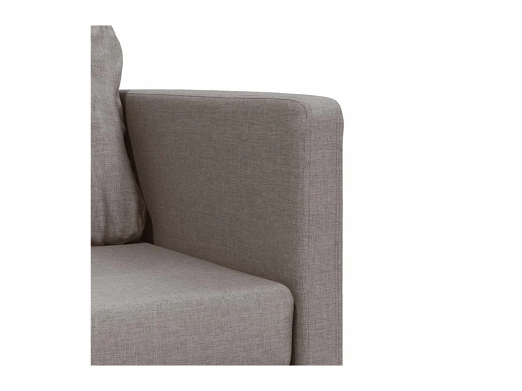 in 1 slaapbank taupe 112x174x55 cm stof