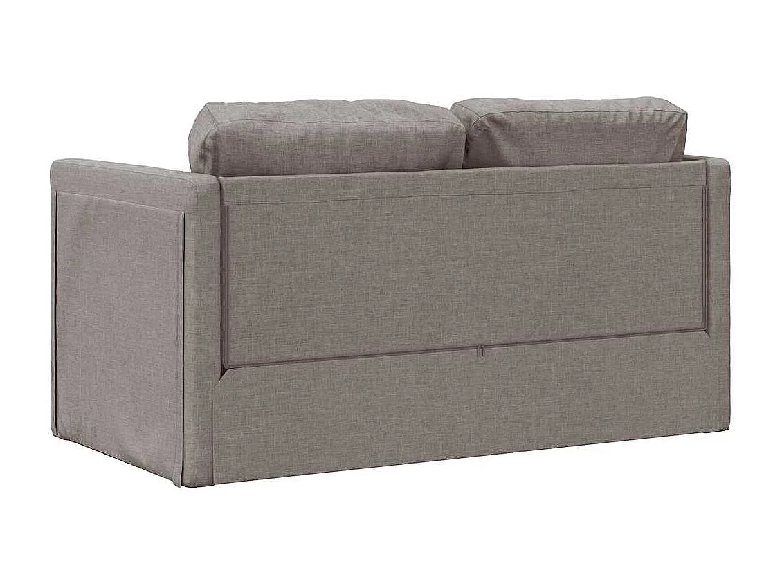 Sofá cama 2 en 1 tela color topo 112x174x55 cm