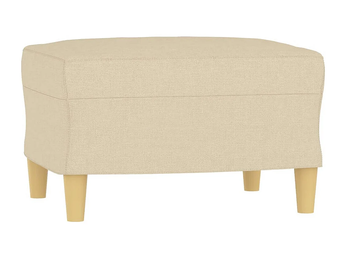 Sillón con reposapiés Tejido Crema 60 cm