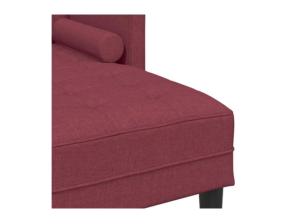 Set divano rosso vino 173 x 131 x 67 cm tessuto