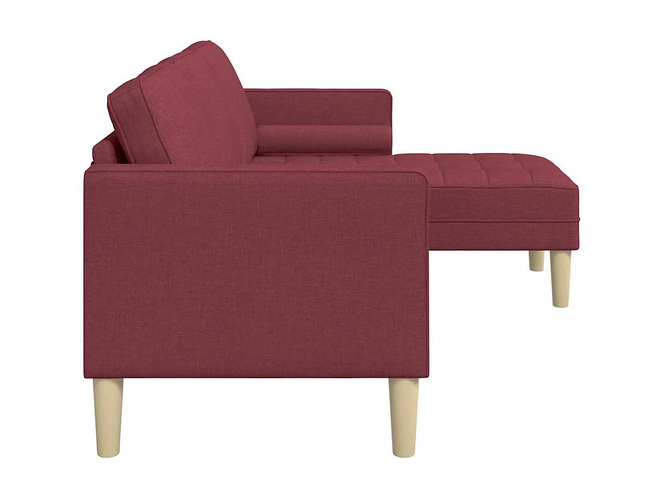 Ensemble de Canapés Rouge vin 173 x 131 x 67 cm tissu